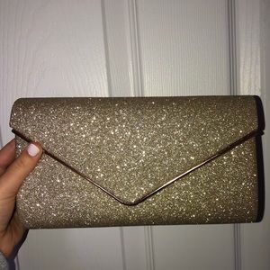 gold handbag